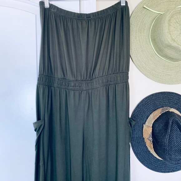 NWT 205 Collins by Forever 21 Hunter Green Military Style Romper/Jumpsuit | XL - Picture 12 of 12